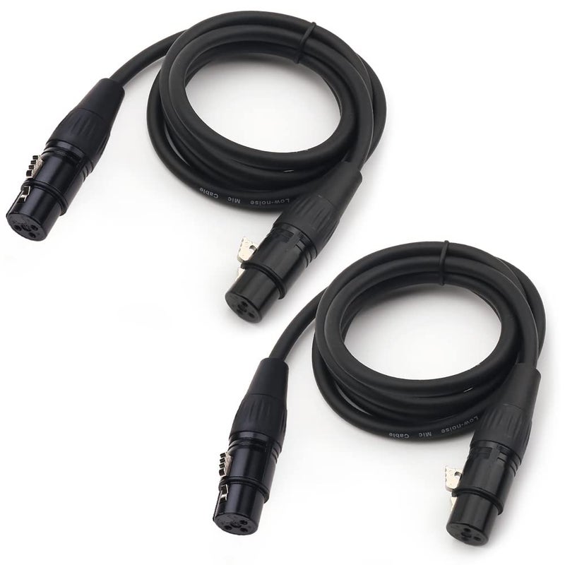 NANYI 2pcs XLR Splitter Microphone Cable - 3-Pin XLR Female to Female, 10Feet/3Meter DMX Patch Cords with Oxygen-Free Copper - Image 5